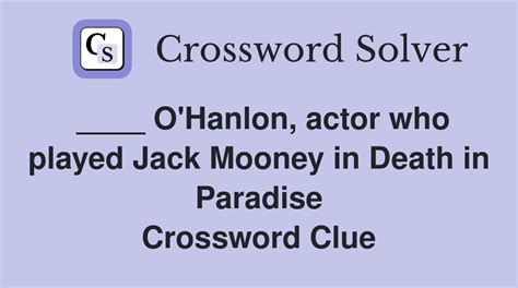 ctorjack|actor jack crossword clue.